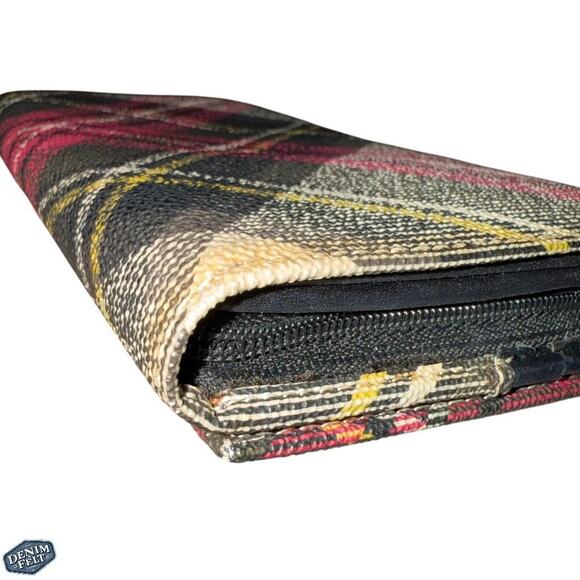 Vivienne Westwood Derby Tartan Continental Long Flap Wallet – Multicolor Plaid - Picture 3 of 13